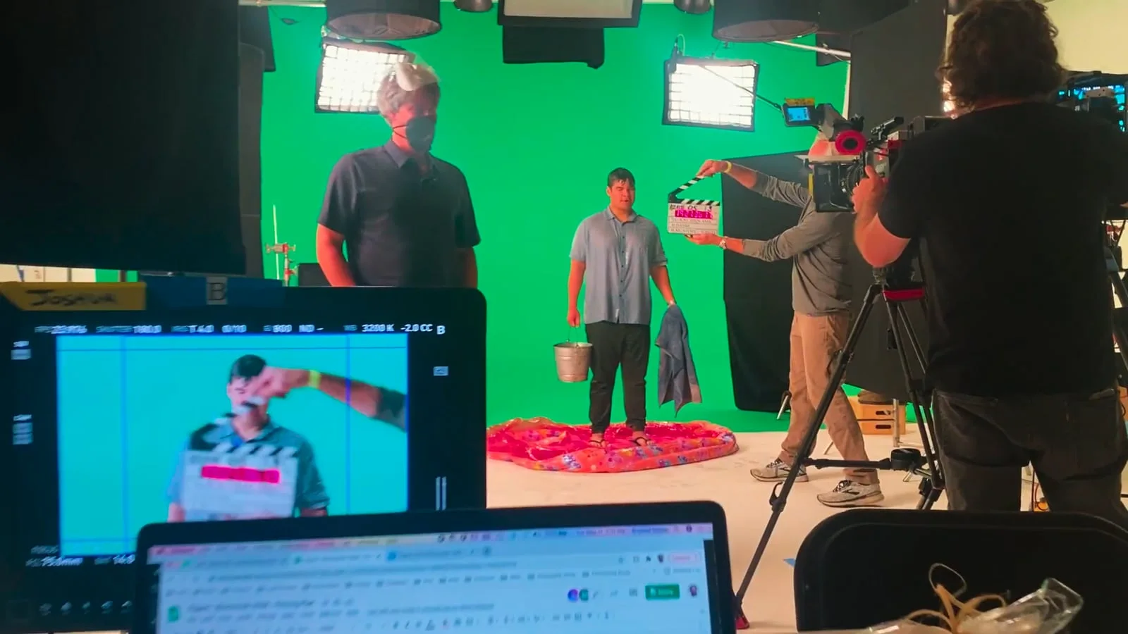 Figure behind the scenes